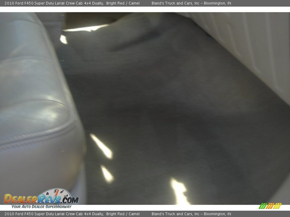 2010 Ford F450 Super Duty Lariat Crew Cab 4x4 Dually Bright Red / Camel Photo #5