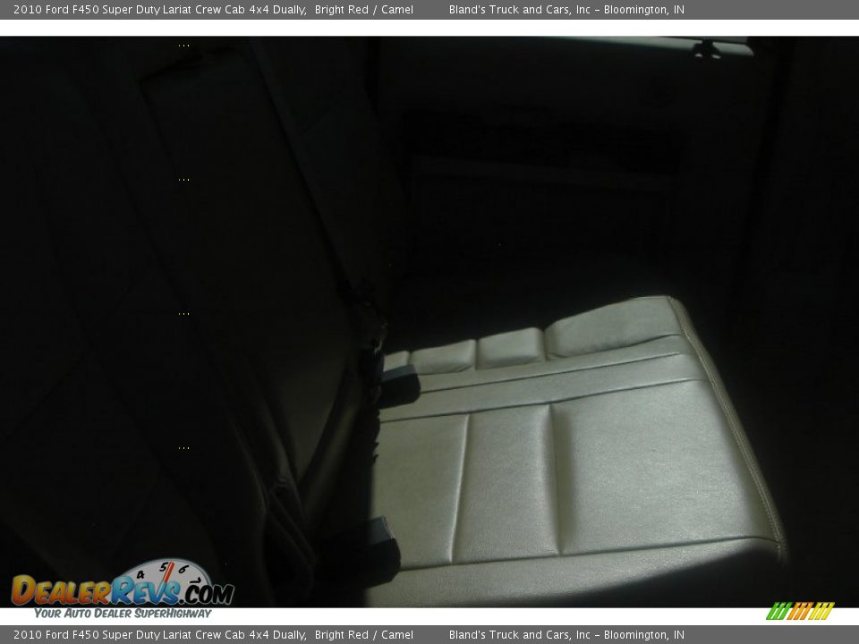 2010 Ford F450 Super Duty Lariat Crew Cab 4x4 Dually Bright Red / Camel Photo #12