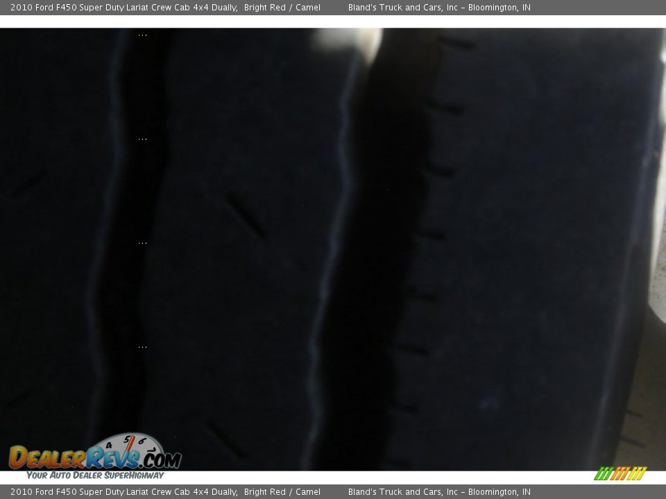 2010 Ford F450 Super Duty Lariat Crew Cab 4x4 Dually Bright Red / Camel Photo #24