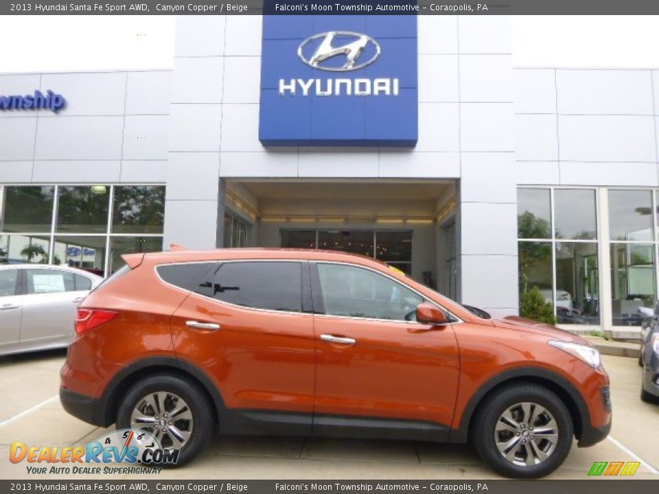 2013 Hyundai Santa Fe Sport AWD Canyon Copper / Beige Photo #1