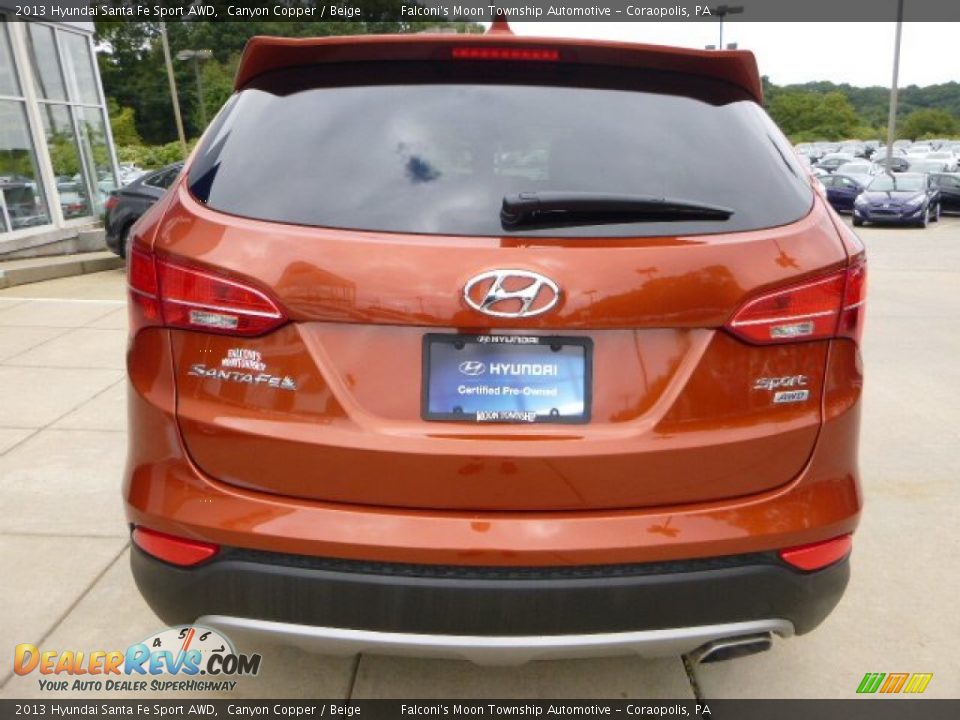 2013 Hyundai Santa Fe Sport AWD Canyon Copper / Beige Photo #3