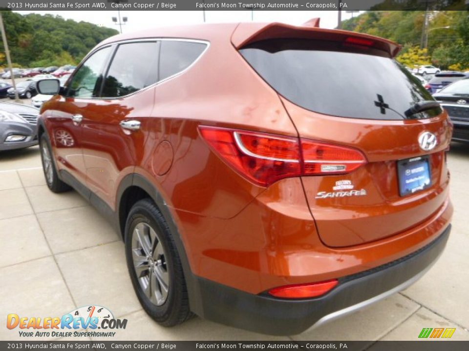 2013 Hyundai Santa Fe Sport AWD Canyon Copper / Beige Photo #4