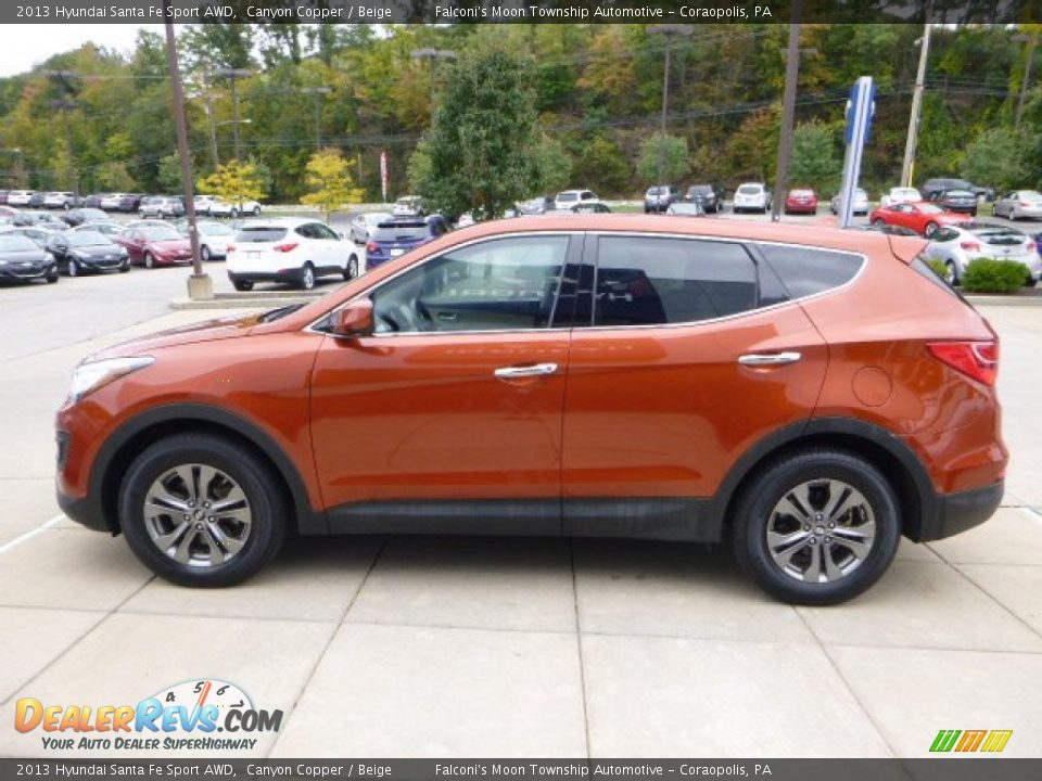 Canyon Copper 2013 Hyundai Santa Fe Sport AWD Photo #5