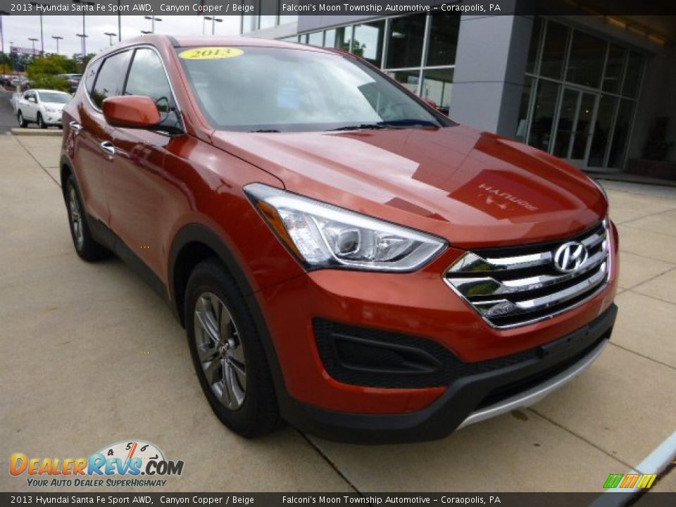 2013 Hyundai Santa Fe Sport AWD Canyon Copper / Beige Photo #8