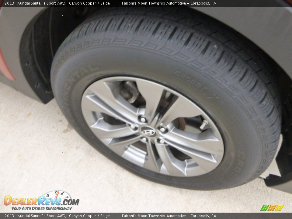 2013 Hyundai Santa Fe Sport AWD Canyon Copper / Beige Photo #9
