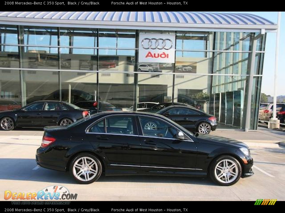 2008 Mercedes-Benz C 350 Sport Black / Grey/Black Photo #1