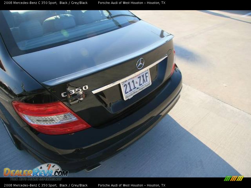 2008 Mercedes-Benz C 350 Sport Black / Grey/Black Photo #2