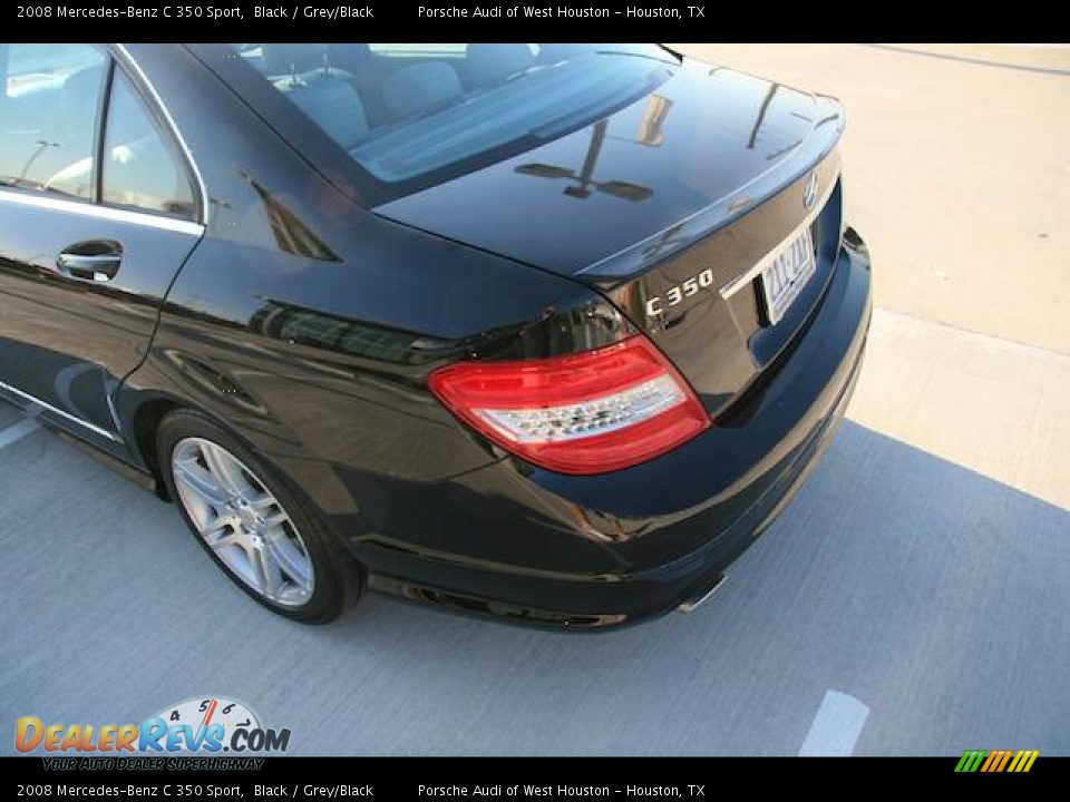 2008 Mercedes-Benz C 350 Sport Black / Grey/Black Photo #3