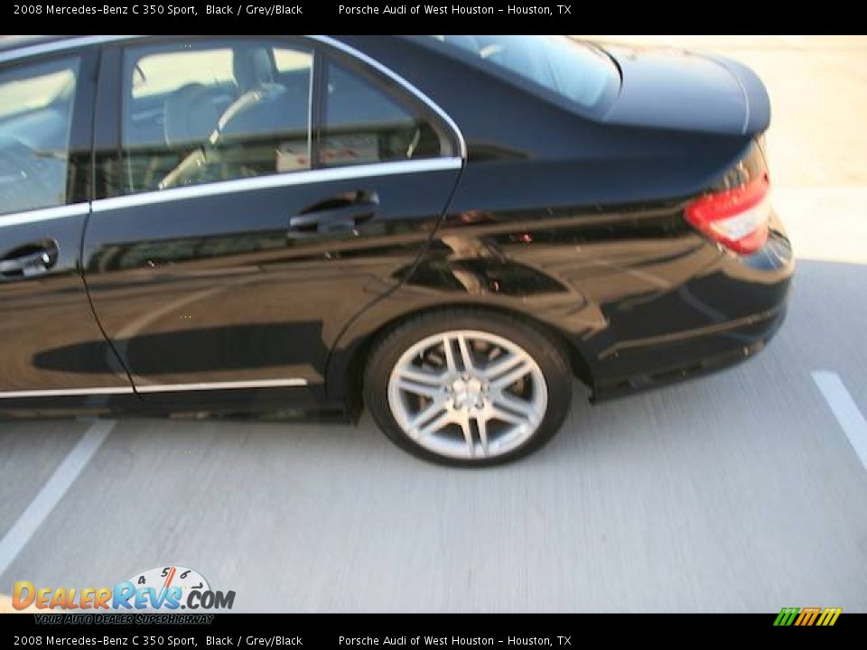 2008 Mercedes-Benz C 350 Sport Black / Grey/Black Photo #5