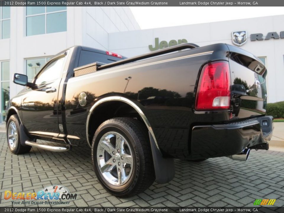 2012 Dodge Ram 1500 Express Regular Cab 4x4 Black / Dark Slate Gray/Medium Graystone Photo #3