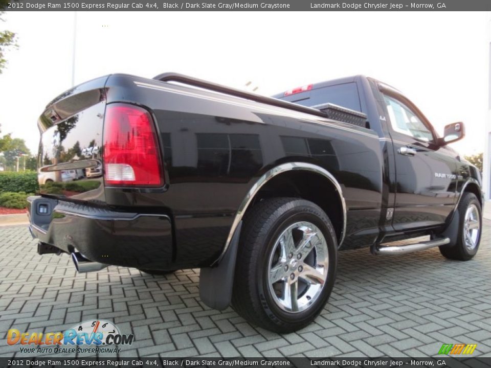 2012 Dodge Ram 1500 Express Regular Cab 4x4 Black / Dark Slate Gray/Medium Graystone Photo #5