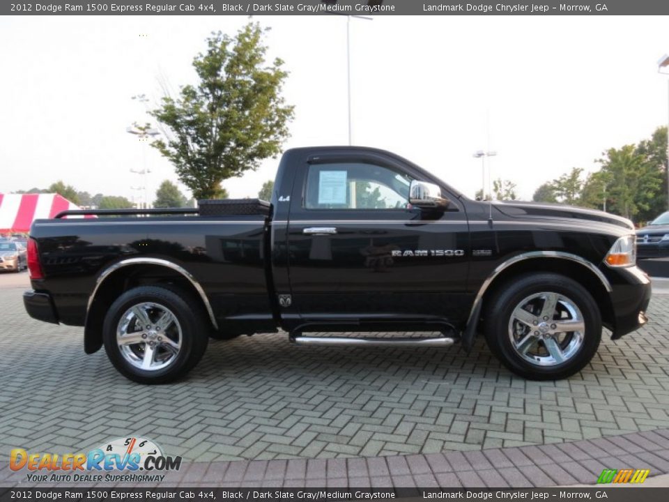 2012 Dodge Ram 1500 Express Regular Cab 4x4 Black / Dark Slate Gray/Medium Graystone Photo #6