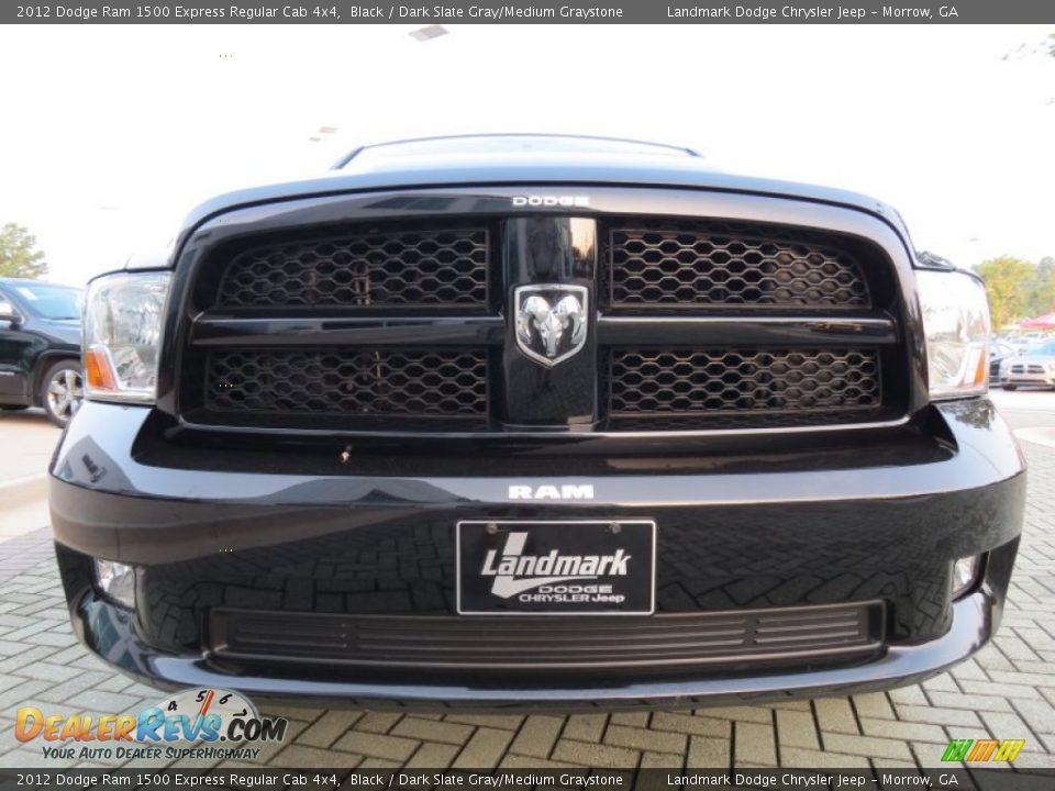 2012 Dodge Ram 1500 Express Regular Cab 4x4 Black / Dark Slate Gray/Medium Graystone Photo #8
