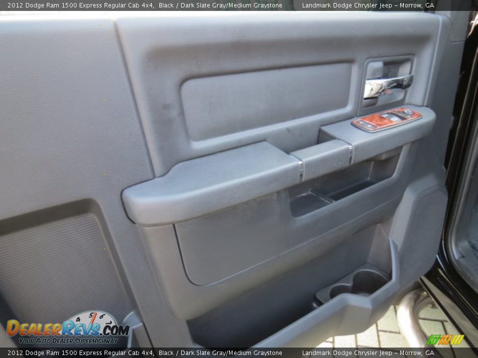 2012 Dodge Ram 1500 Express Regular Cab 4x4 Black / Dark Slate Gray/Medium Graystone Photo #15