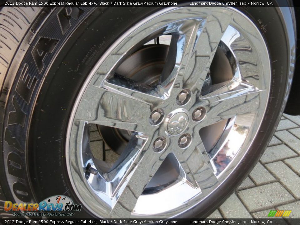 2012 Dodge Ram 1500 Express Regular Cab 4x4 Black / Dark Slate Gray/Medium Graystone Photo #16