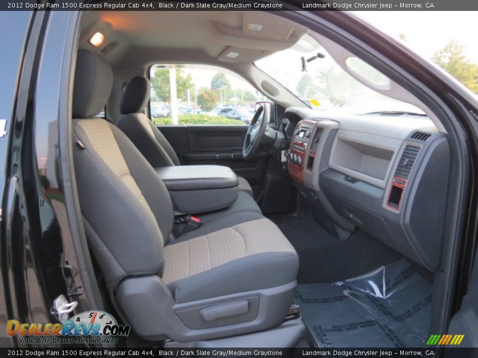 2012 Dodge Ram 1500 Express Regular Cab 4x4 Black / Dark Slate Gray/Medium Graystone Photo #20