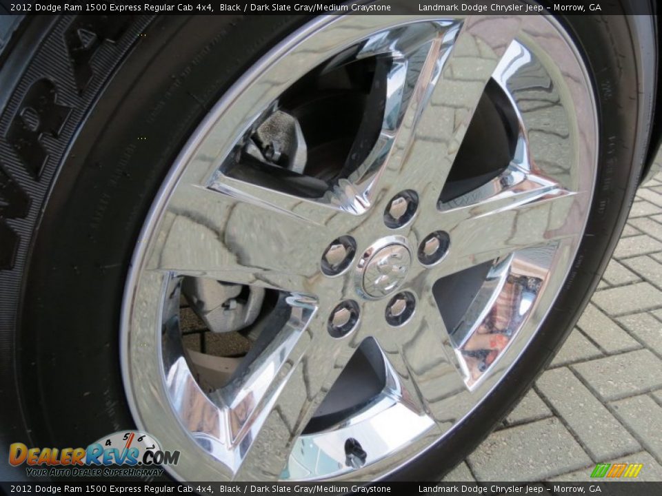 2012 Dodge Ram 1500 Express Regular Cab 4x4 Black / Dark Slate Gray/Medium Graystone Photo #23