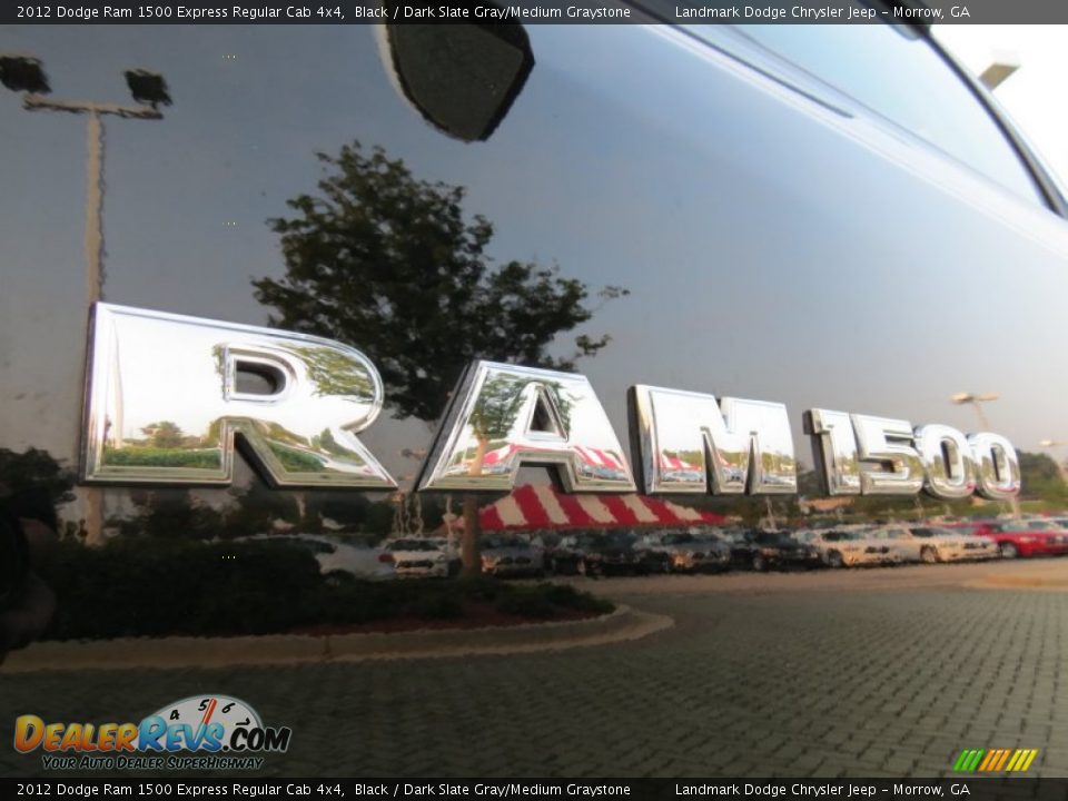 2012 Dodge Ram 1500 Express Regular Cab 4x4 Black / Dark Slate Gray/Medium Graystone Photo #24