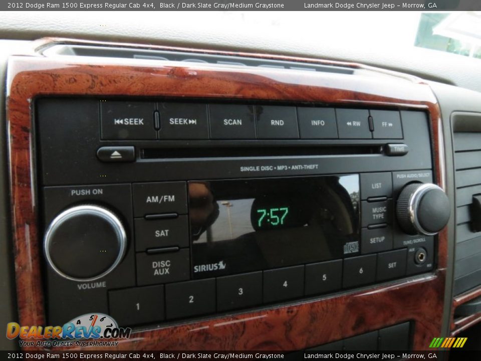 2012 Dodge Ram 1500 Express Regular Cab 4x4 Black / Dark Slate Gray/Medium Graystone Photo #27
