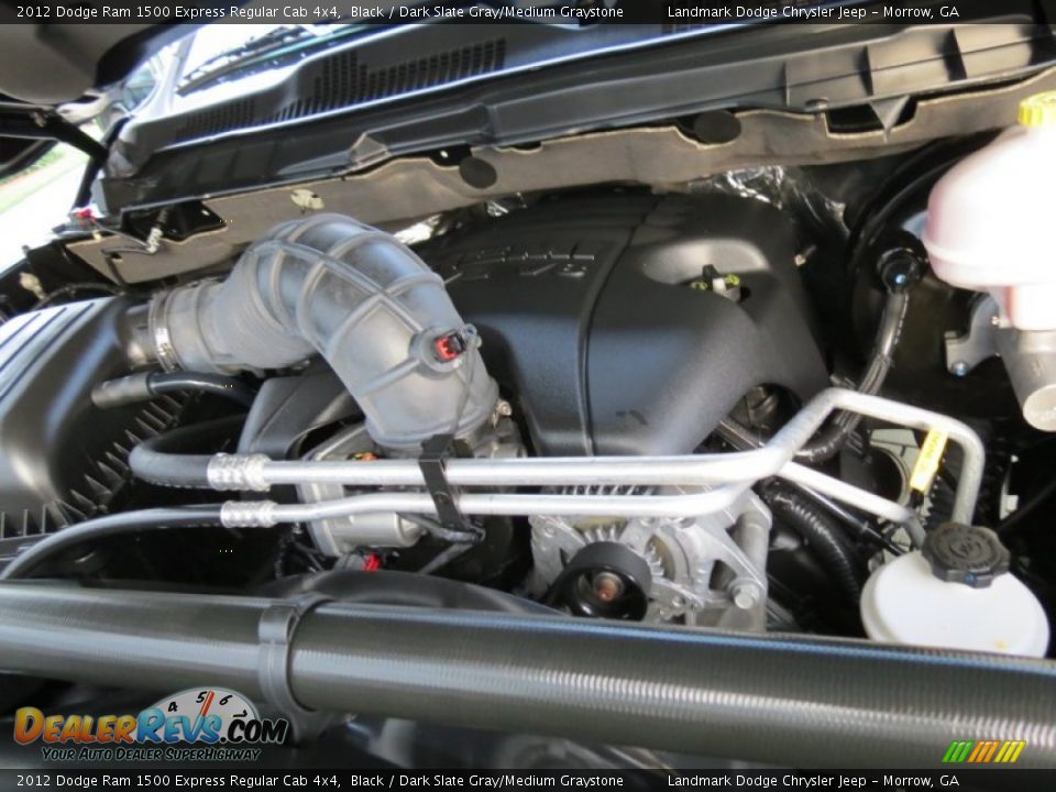 2012 Dodge Ram 1500 Express Regular Cab 4x4 Black / Dark Slate Gray/Medium Graystone Photo #31