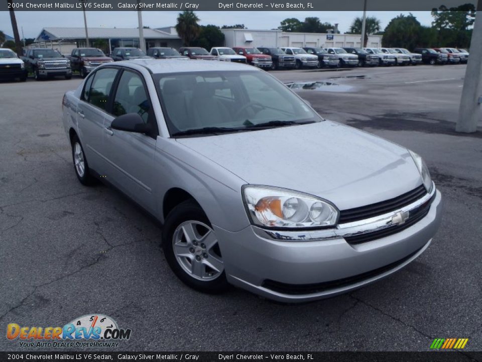 2004 Chevrolet Malibu LS V6 Sedan Galaxy Silver Metallic / Gray Photo #1