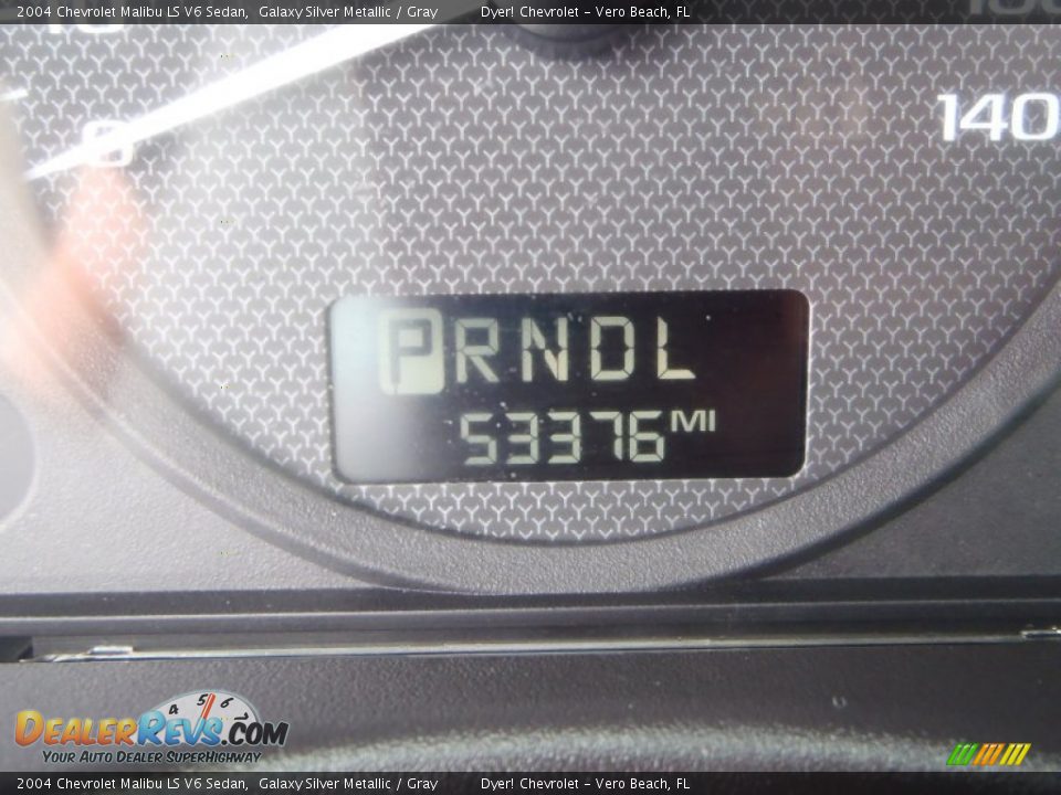 2004 Chevrolet Malibu LS V6 Sedan Galaxy Silver Metallic / Gray Photo #15