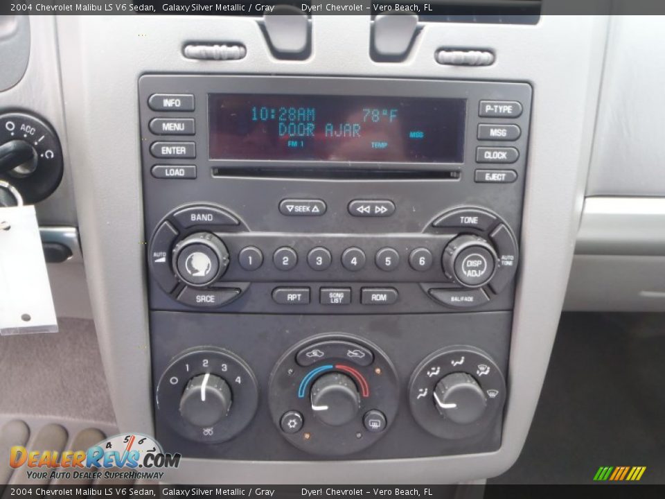 2004 Chevrolet Malibu LS V6 Sedan Galaxy Silver Metallic / Gray Photo #16