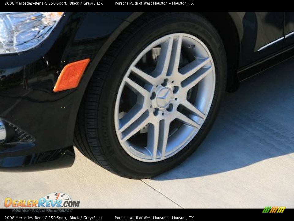 2008 Mercedes-Benz C 350 Sport Black / Grey/Black Photo #9