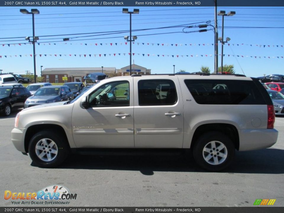 2007 GMC Yukon XL 1500 SLT 4x4 Gold Mist Metallic / Ebony Black Photo #4