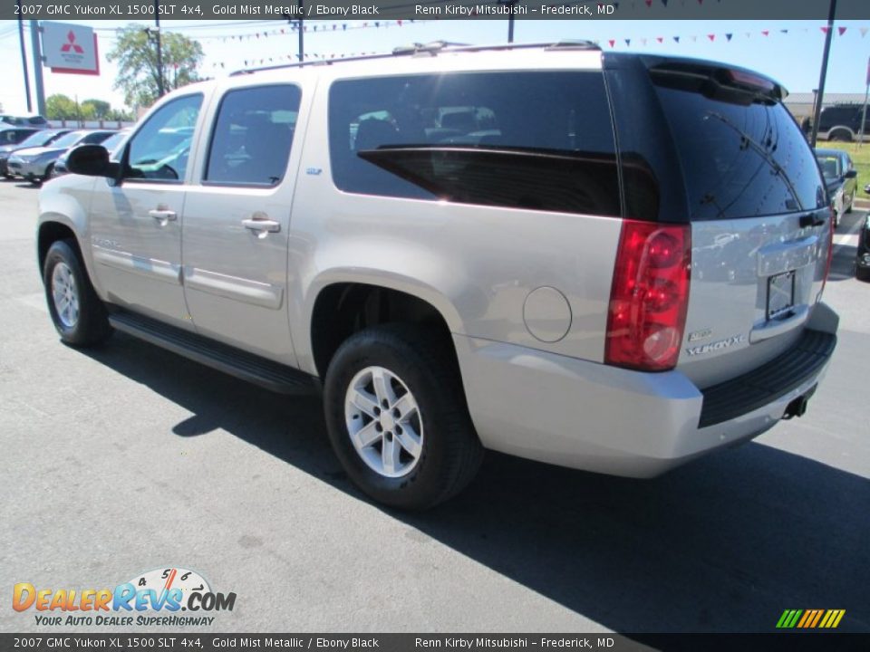 2007 GMC Yukon XL 1500 SLT 4x4 Gold Mist Metallic / Ebony Black Photo #5