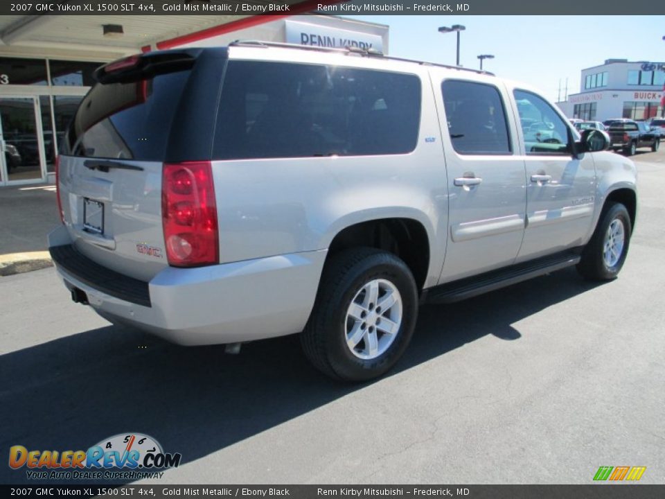 2007 GMC Yukon XL 1500 SLT 4x4 Gold Mist Metallic / Ebony Black Photo #7