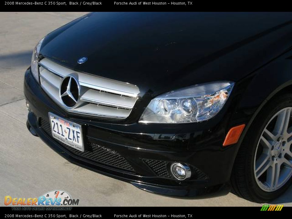 2008 Mercedes-Benz C 350 Sport Black / Grey/Black Photo #11