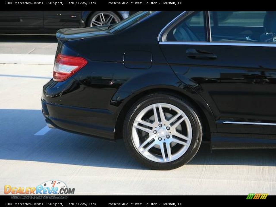 2008 Mercedes-Benz C 350 Sport Black / Grey/Black Photo #12