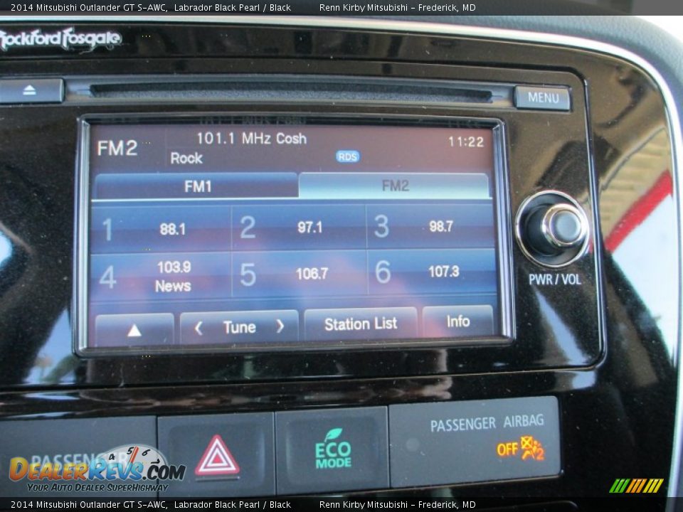 Audio System of 2014 Mitsubishi Outlander GT S-AWC Photo #22