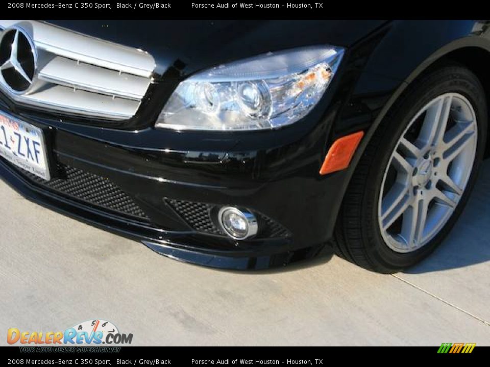 2008 Mercedes-Benz C 350 Sport Black / Grey/Black Photo #14