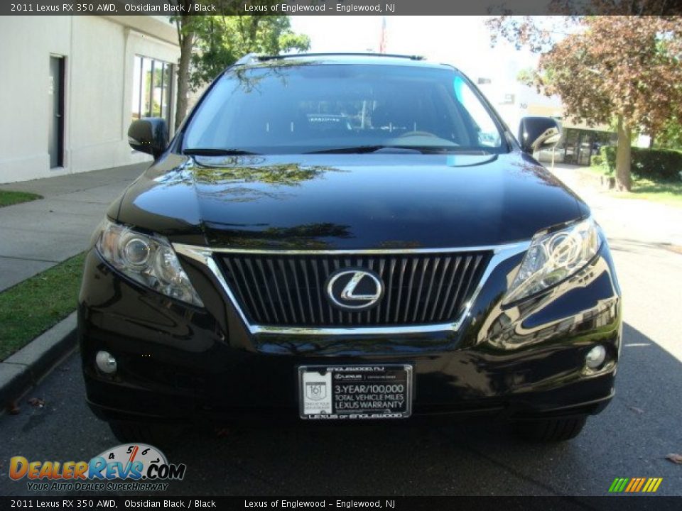 2011 Lexus RX 350 AWD Obsidian Black / Black Photo #2
