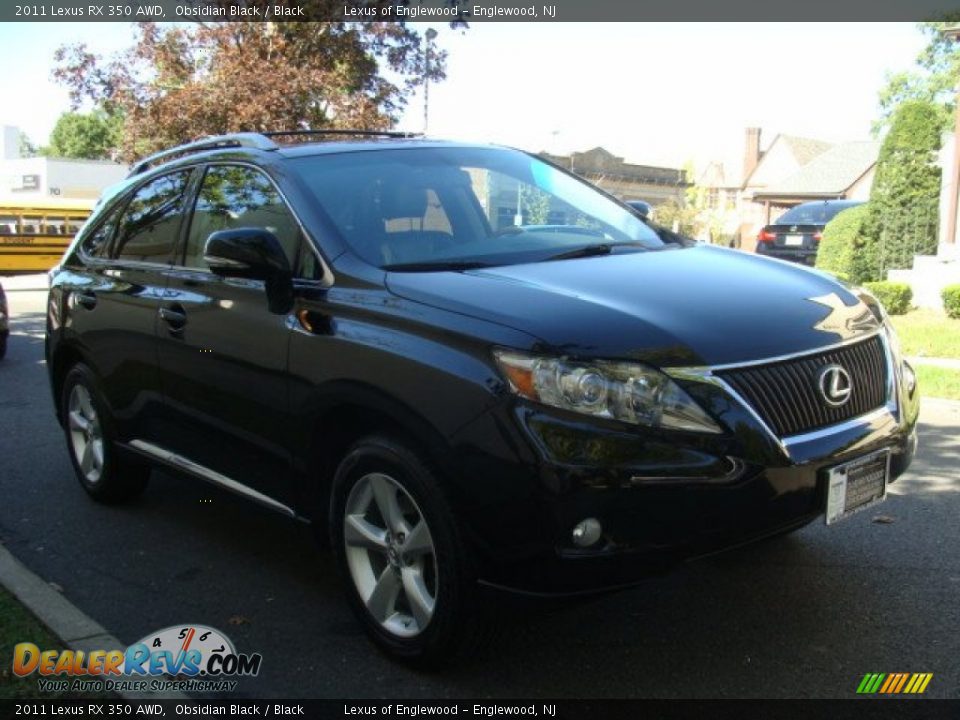 2011 Lexus RX 350 AWD Obsidian Black / Black Photo #3