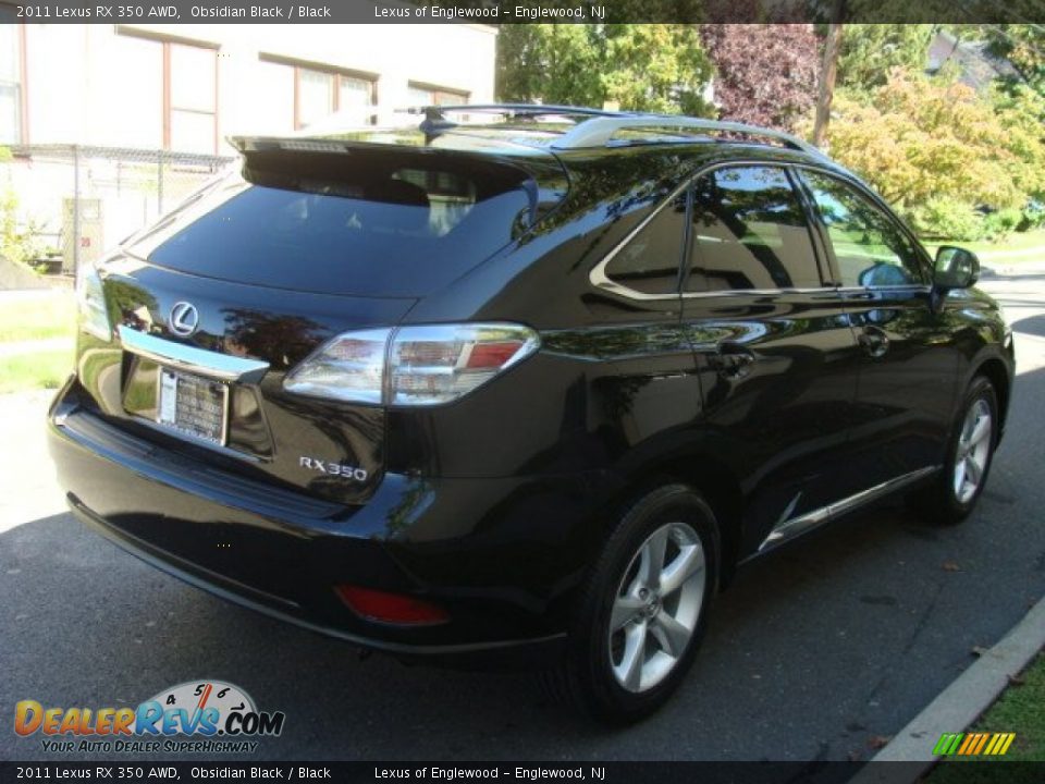 2011 Lexus RX 350 AWD Obsidian Black / Black Photo #4