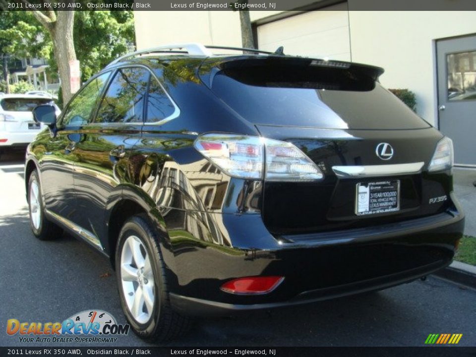 2011 Lexus RX 350 AWD Obsidian Black / Black Photo #6