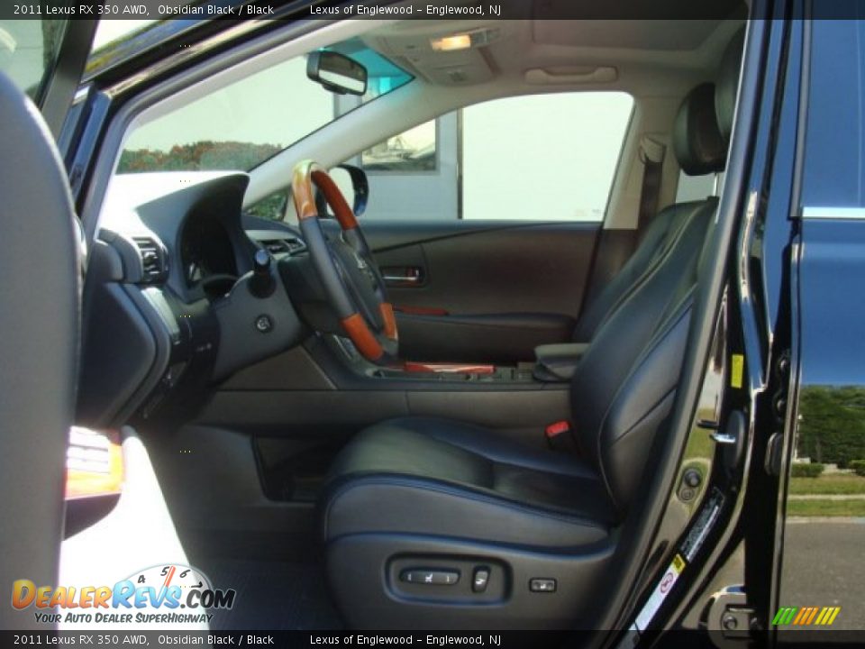 2011 Lexus RX 350 AWD Obsidian Black / Black Photo #9