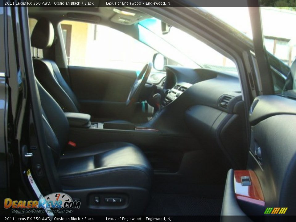 2011 Lexus RX 350 AWD Obsidian Black / Black Photo #10