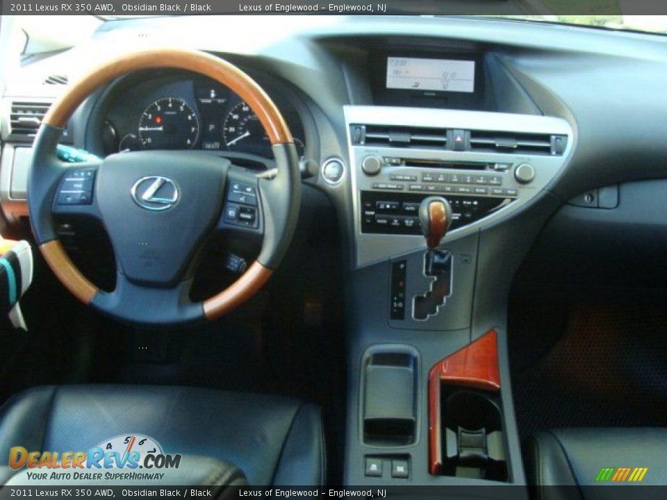 2011 Lexus RX 350 AWD Obsidian Black / Black Photo #11