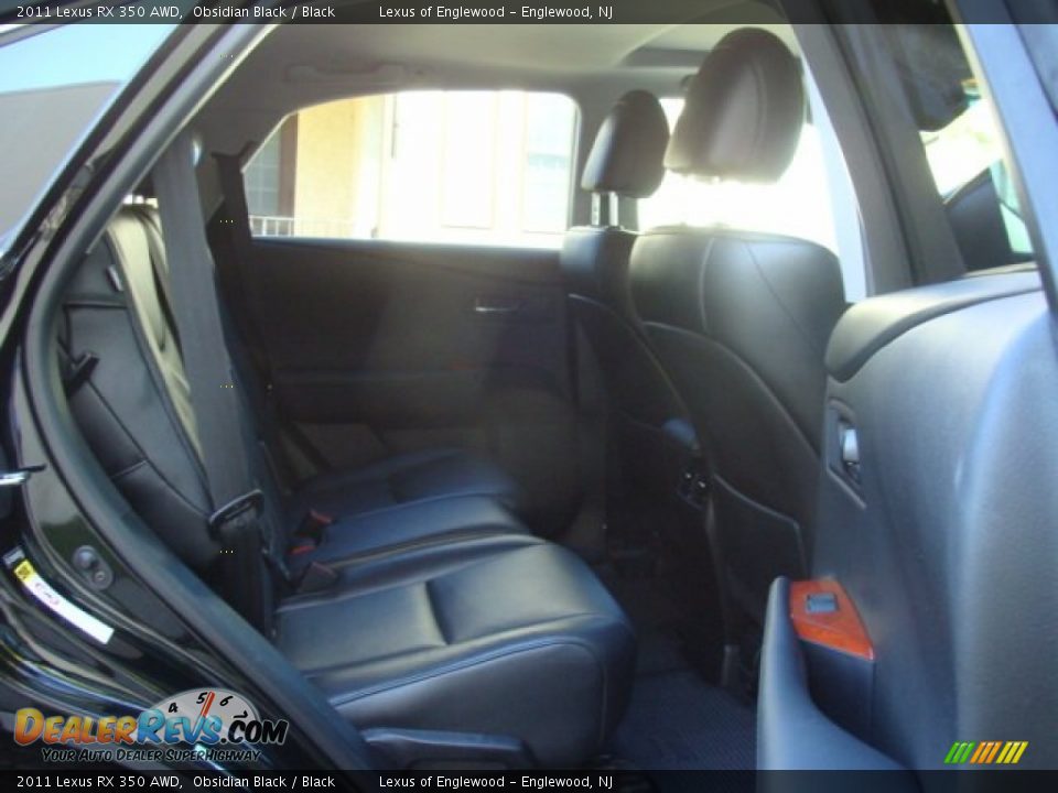 2011 Lexus RX 350 AWD Obsidian Black / Black Photo #22