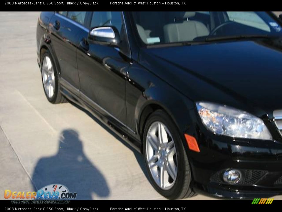 2008 Mercedes-Benz C 350 Sport Black / Grey/Black Photo #18