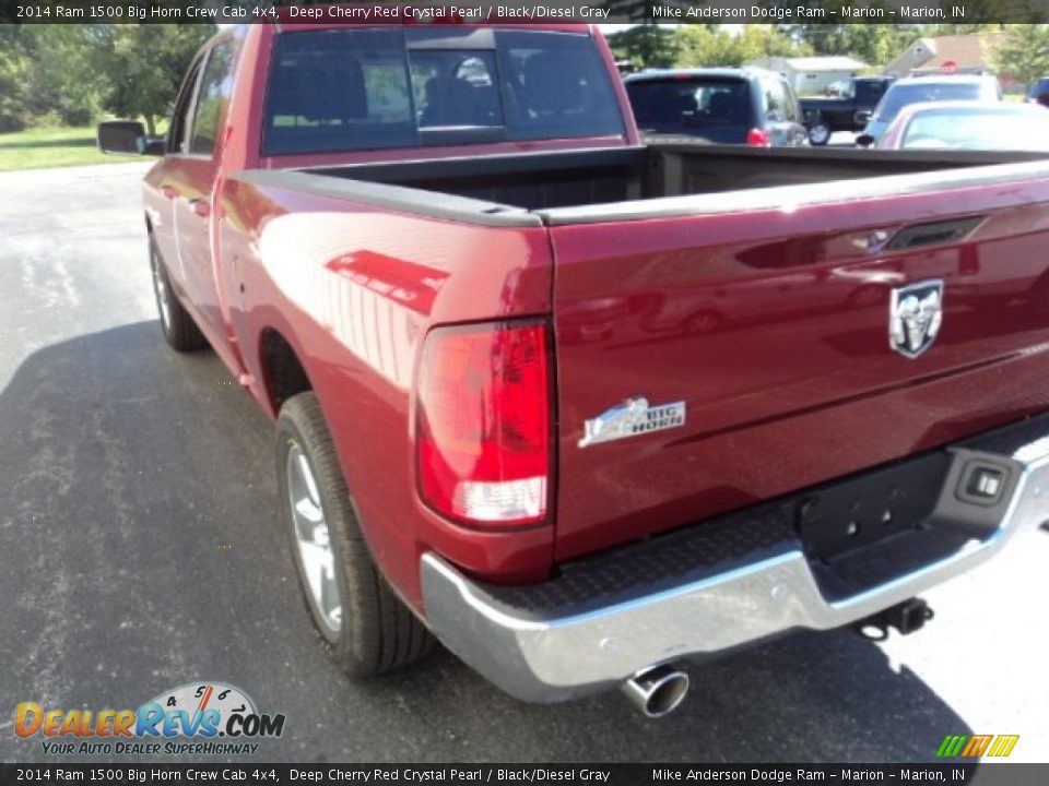 2014 Ram 1500 Big Horn Crew Cab 4x4 Deep Cherry Red Crystal Pearl / Black/Diesel Gray Photo #3