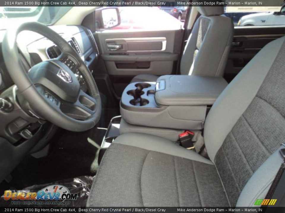 2014 Ram 1500 Big Horn Crew Cab 4x4 Deep Cherry Red Crystal Pearl / Black/Diesel Gray Photo #5