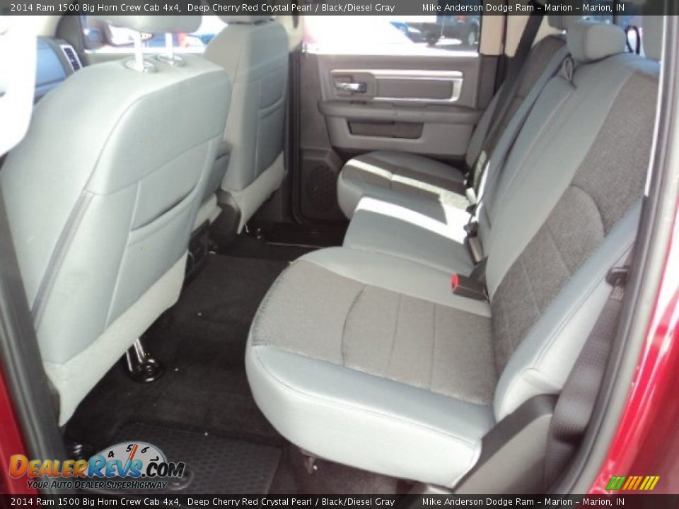 2014 Ram 1500 Big Horn Crew Cab 4x4 Deep Cherry Red Crystal Pearl / Black/Diesel Gray Photo #8
