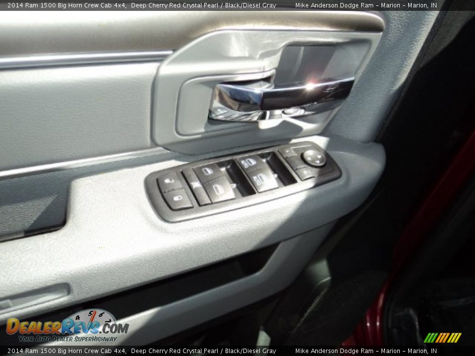 2014 Ram 1500 Big Horn Crew Cab 4x4 Deep Cherry Red Crystal Pearl / Black/Diesel Gray Photo #10