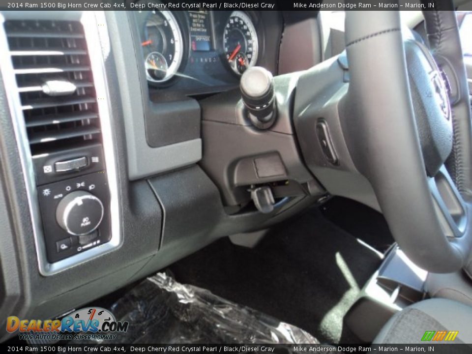 2014 Ram 1500 Big Horn Crew Cab 4x4 Deep Cherry Red Crystal Pearl / Black/Diesel Gray Photo #11