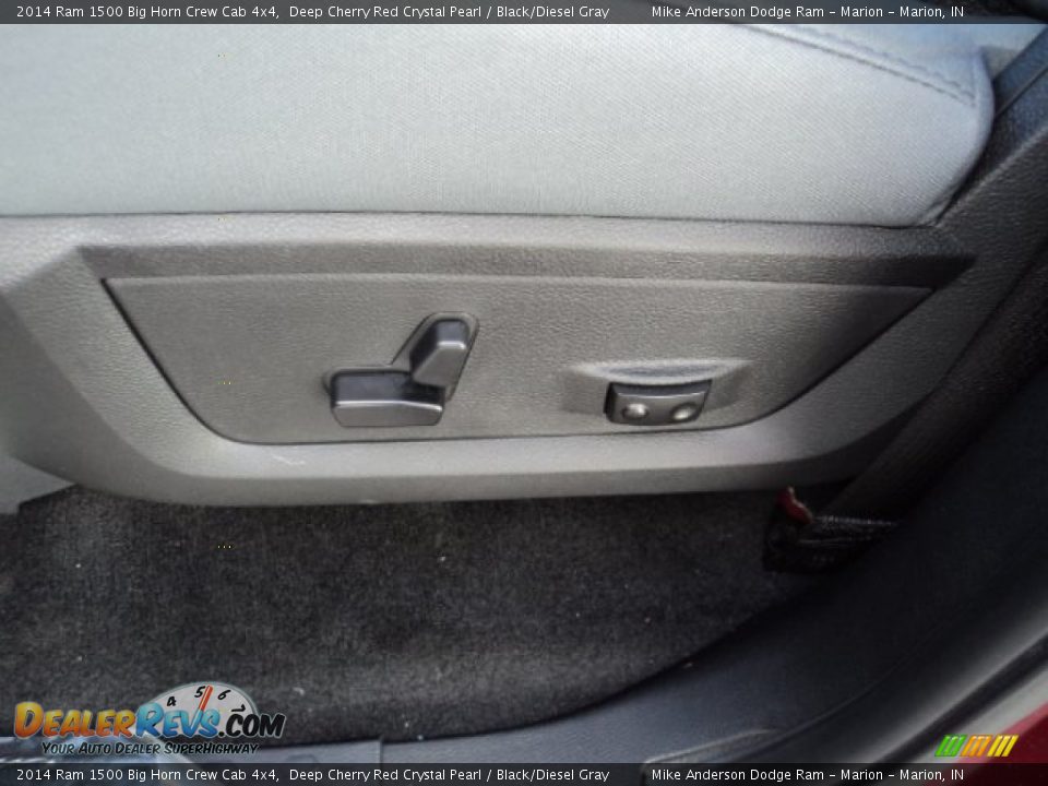 2014 Ram 1500 Big Horn Crew Cab 4x4 Deep Cherry Red Crystal Pearl / Black/Diesel Gray Photo #12